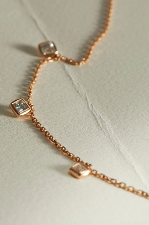 Collier Spitzberg Or Rose