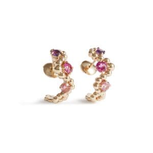 Créoles Fidji Or Rose Colorama Rose