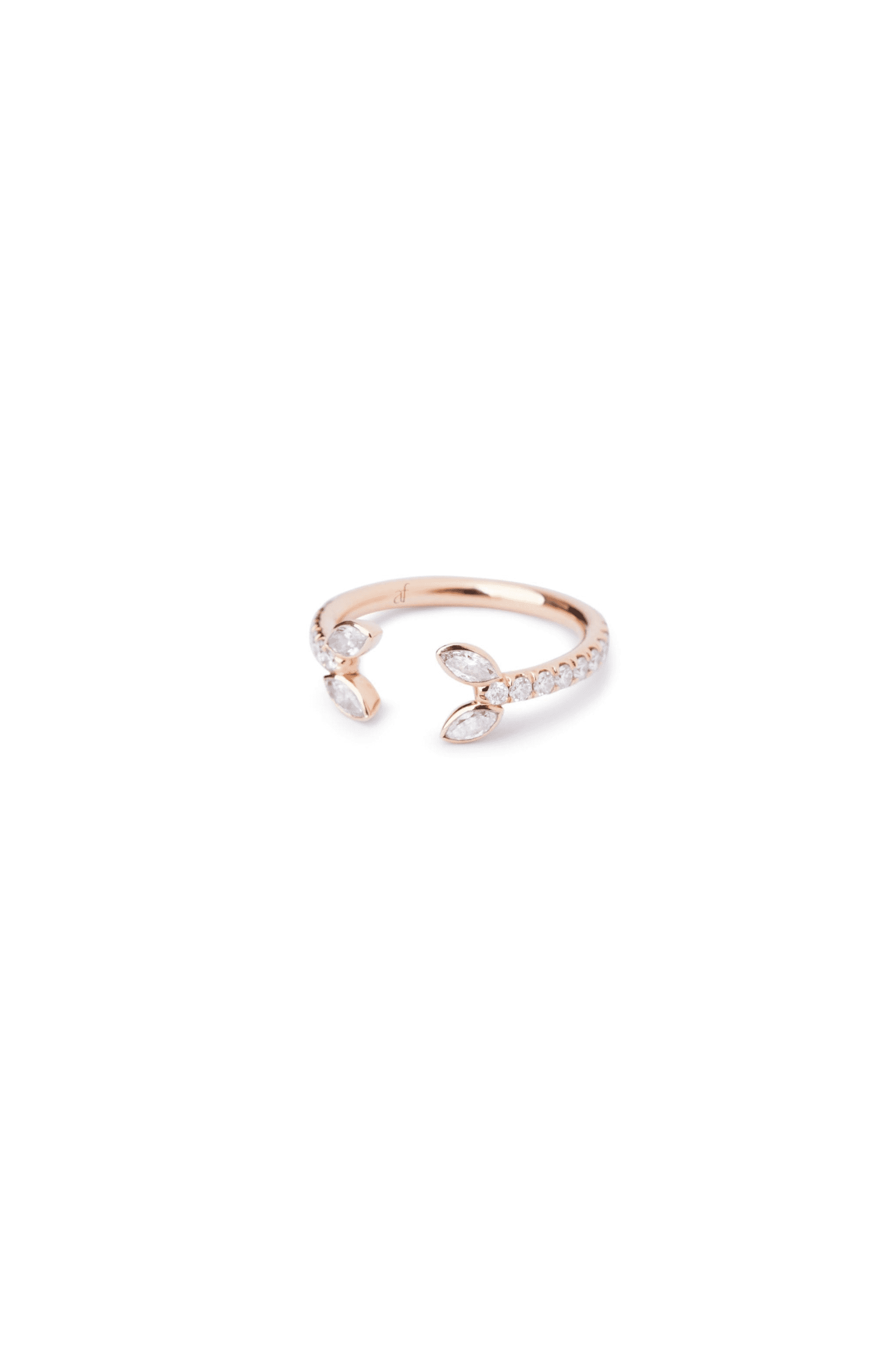 Bague Java or rose