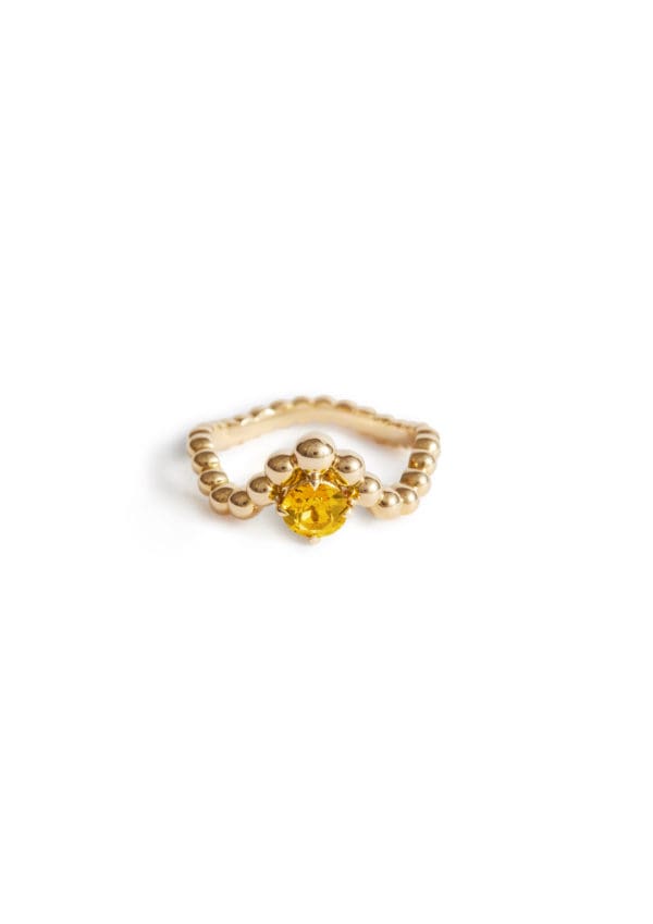 Bague Fidji Or Jaune Citrine