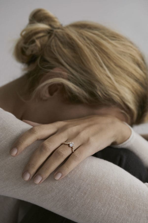 Bague Fidji Solo Or Rose Diamants - Image 4