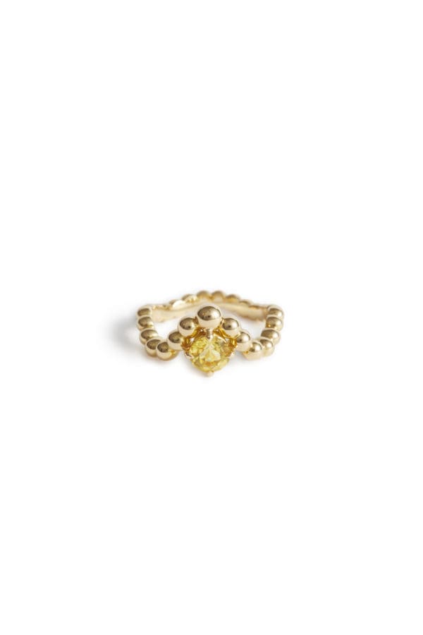 Bague Fidji Or Jaune Héliodore
