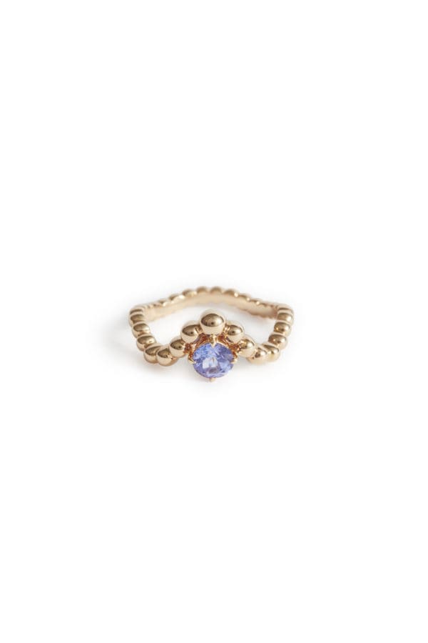 Bague Fidji Or Rose Tanzanite