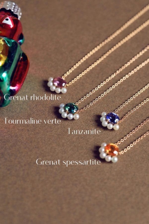 Collier Padma Mini Or Rose