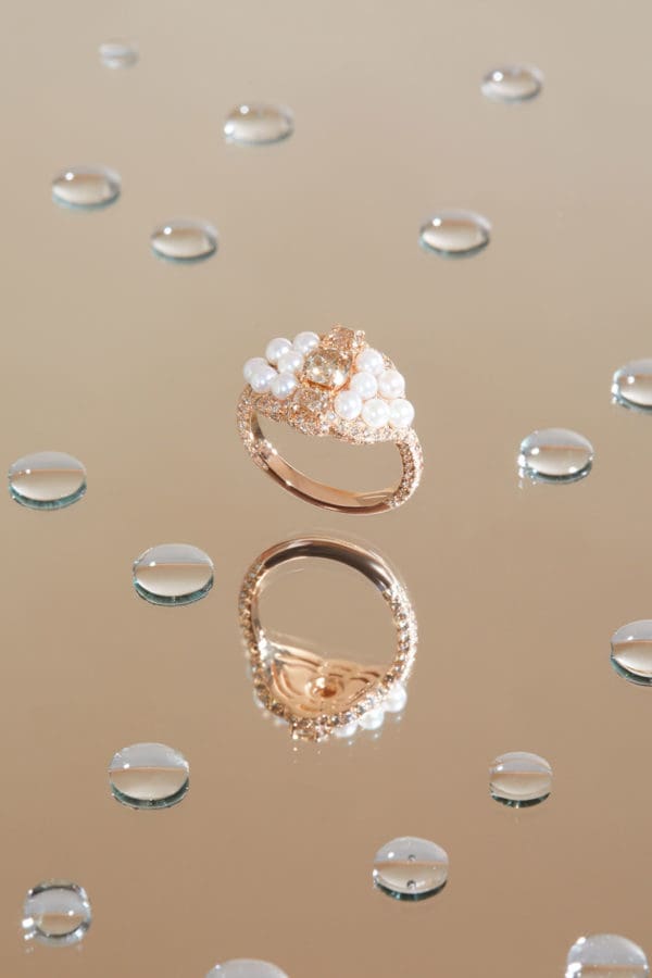 Bague Vallaresso Or Rose Diamants - Image 4