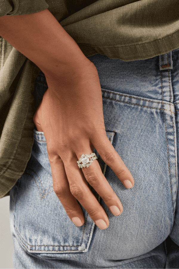 Bague Baku Or Blanc Diamants - Image 3