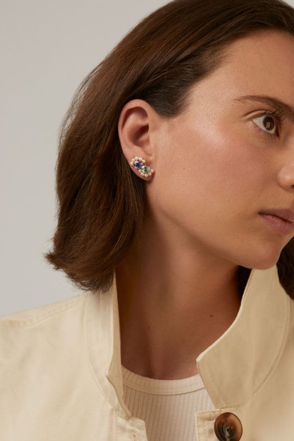 Boucle d'oreille Padma Mini Or Rose - Image 3