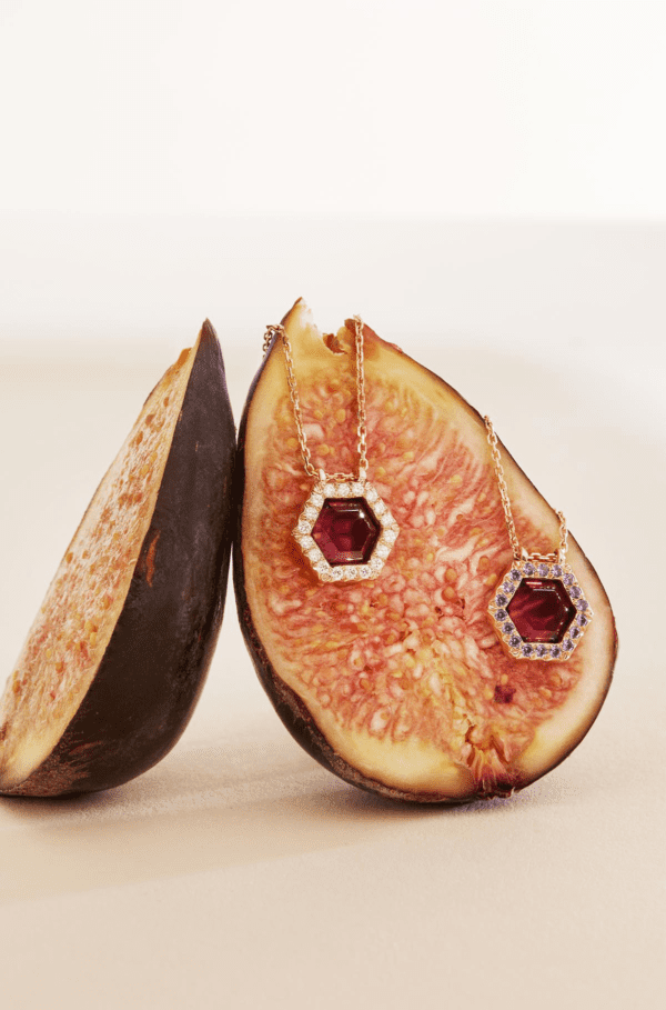 Collier Muzo Or Rose Grenat rhodolite - Image 2
