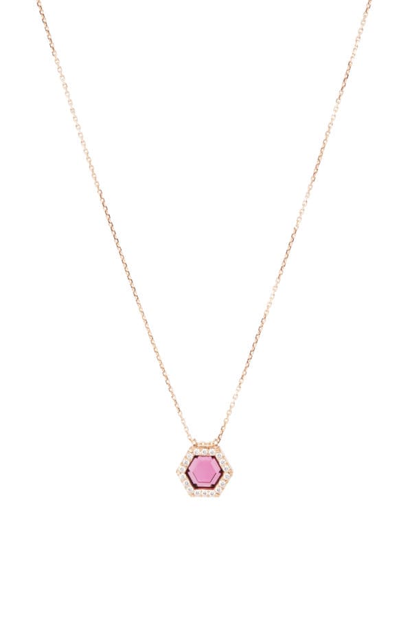 Collier Muzo Or Rose Grenat rhodolite - Image 5