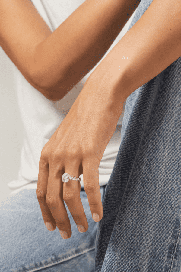 Bague Baku Or Blanc Diamants - Image 4