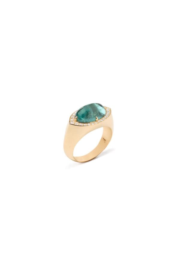 Chevalière Yukon Tourmaline Lagon