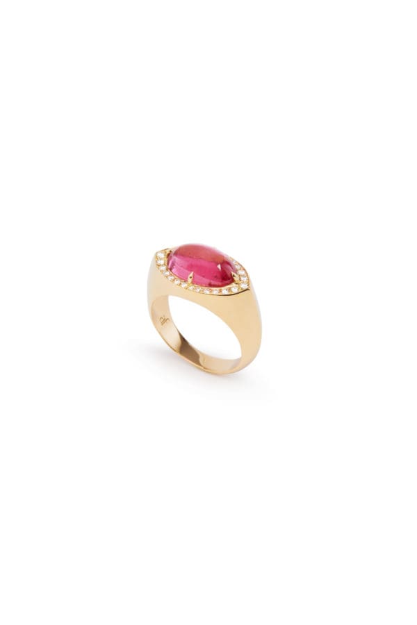 Chevalière Yukon Tourmaline Rubellite