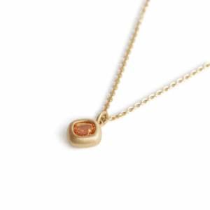 Collier Praslin grenat spessartite or jaune