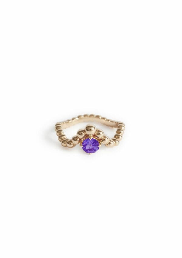 Bague Fidji Or Rose Améthyste