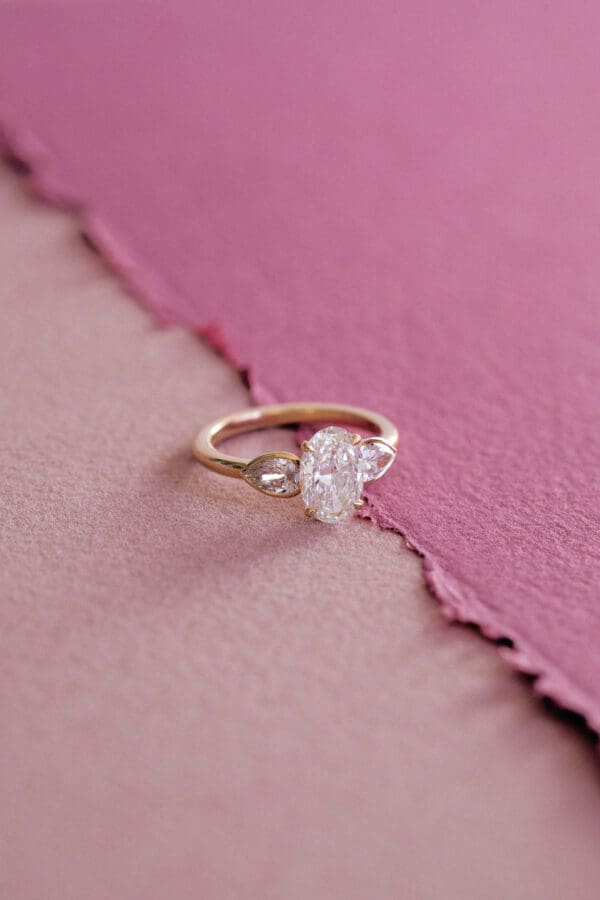 Bague sur-mesure Or Rose Diamants – Image 2
