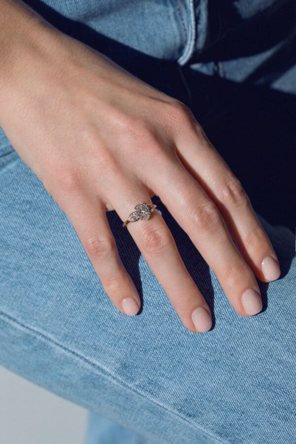 Bague sur-mesure Or Rose Diamants – Image 3