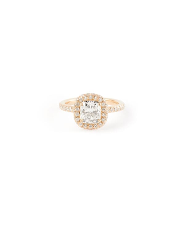 Bague Capri Or Rose Diamants